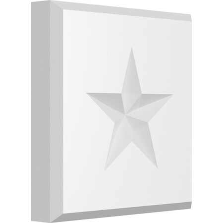 Ekena Millwork Standard Sedgwick Star Rosette With Beveled Edge, 6"W x 6"H x 1"P ROSP060X060X100SDG07
